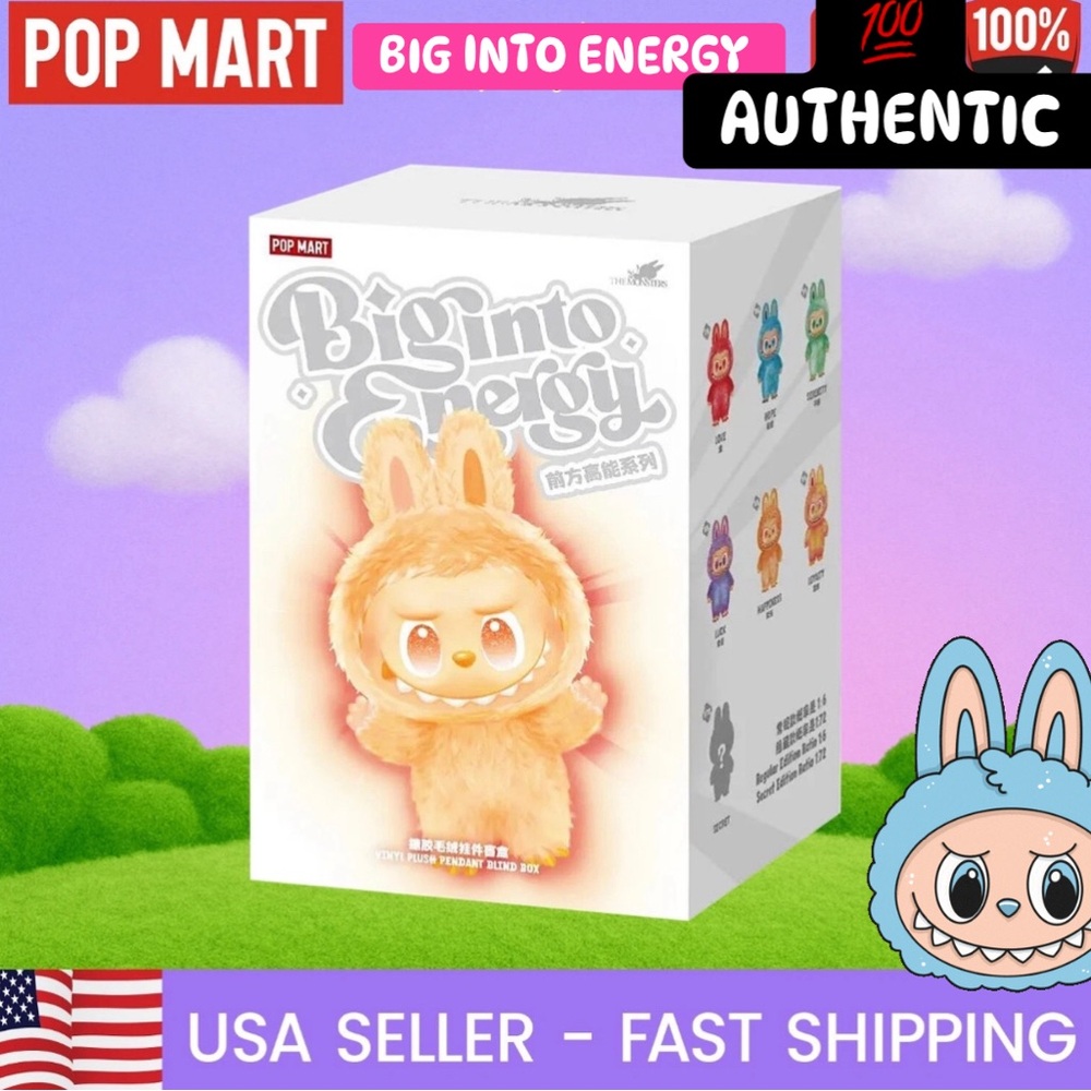 Big Into Energy Blind Box Labubu pop mart 
100 % original from pop mart